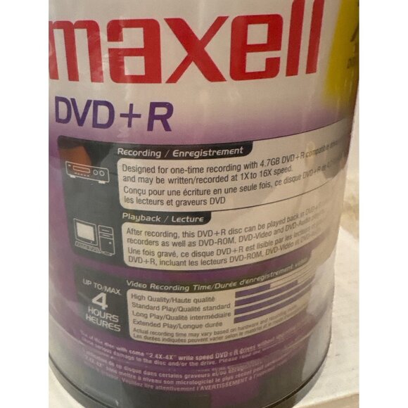 Maxell DVD+R  Gold 75-Disc Spindle 4.7GB 16X Speed Write-Once Single-Sided - Picture 4 of 6